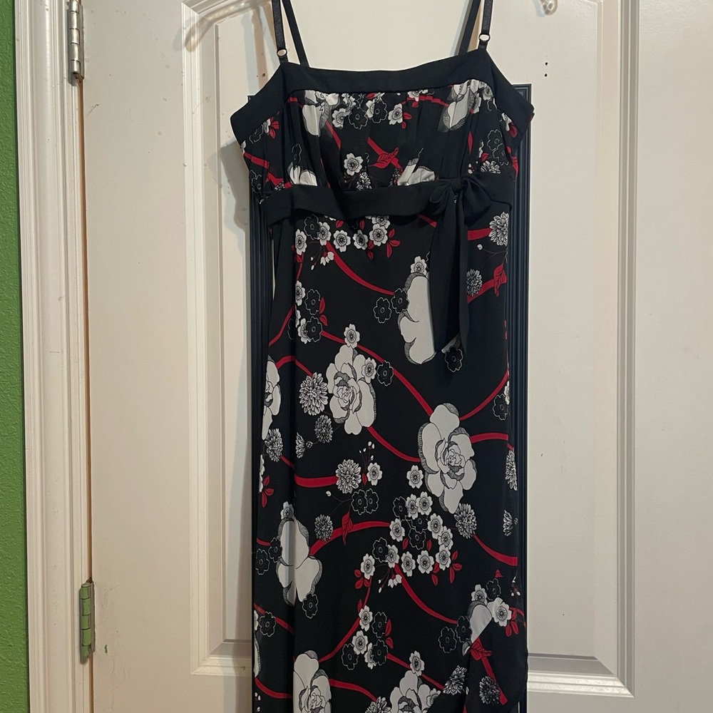 Trixxi Red/Black Floral Dress